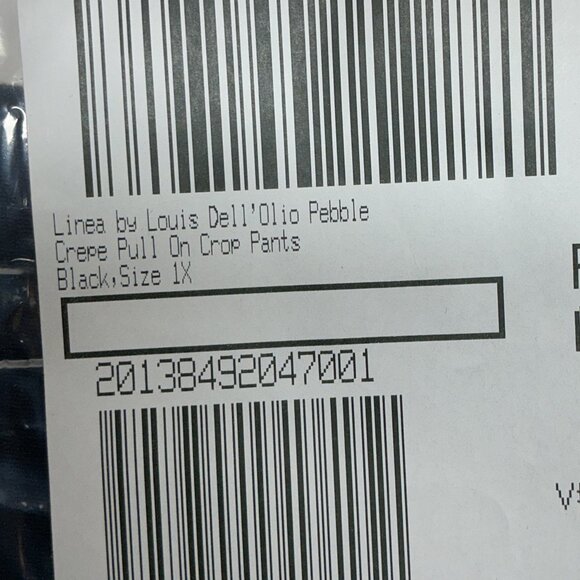 1X Dress Pants Linea by Louis Dell'Olio Black Pebble Crepe So Nice - Picture 8 of 8
